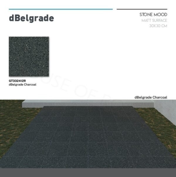 Termurah ROMANGRANIT dBelgrade Charcoal 30x30 GT332412R ROMAN GRANIT - Image 4