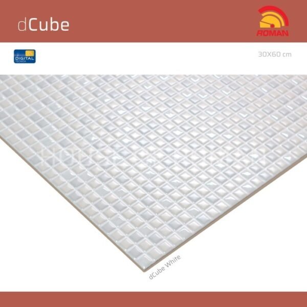 Termurah ROMAN KERAMIK dCube White 30x60T W63912T  GOL AP - Image 3