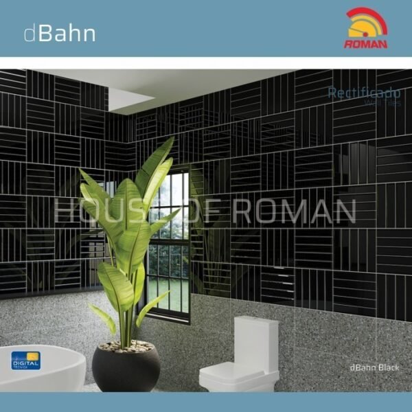 Termurah ROMAN KERAMIK dBahn Black 30x60R W63867R - Image 2