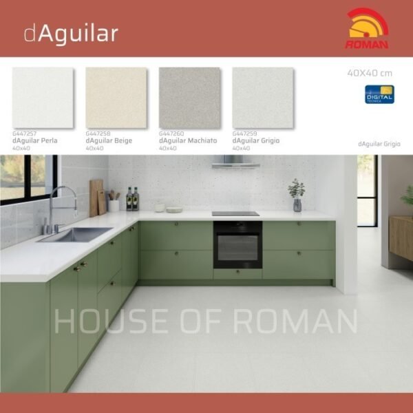 Termurah ROMAN KERAMIK dAguilar Grigio 40x40 G447259 GOL AM - Image 4