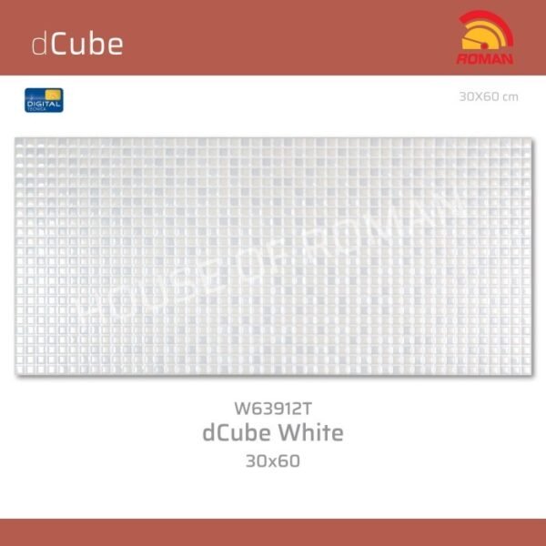 Termurah ROMAN KERAMIK dCube White 30x60T W63912T  GOL AP