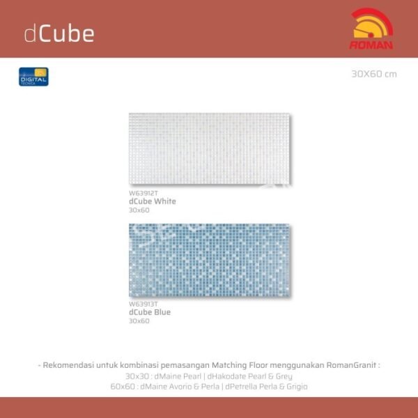 Termurah ROMAN KERAMIK dCube Blue 30x60T W63913T GOL AP - Image 5