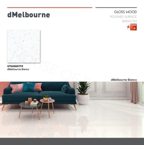 Termurah ROMANGRANIT dMelbourne Bianco 60x60 GT609897FR ROMAN GRANIT - Image 4