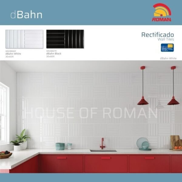 Termurah ROMAN KERAMIK dBahn White 30x60R W63866R - Image 4