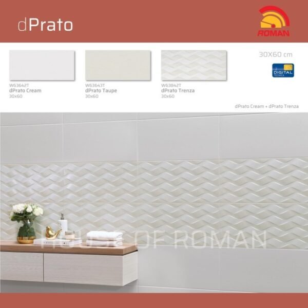 Termurah ROMAN KERAMIK dPrato Trenza 30x60T W63842T GOL AR - Image 4