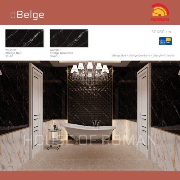 Termurah ROMAN KERAMIK dBelge Noir 30x60T W63619T - Image 4