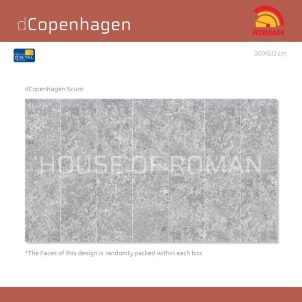 Termurah ROMAN KERAMIK dCopenhagen Scuro 30x60T W63529T - Image 5