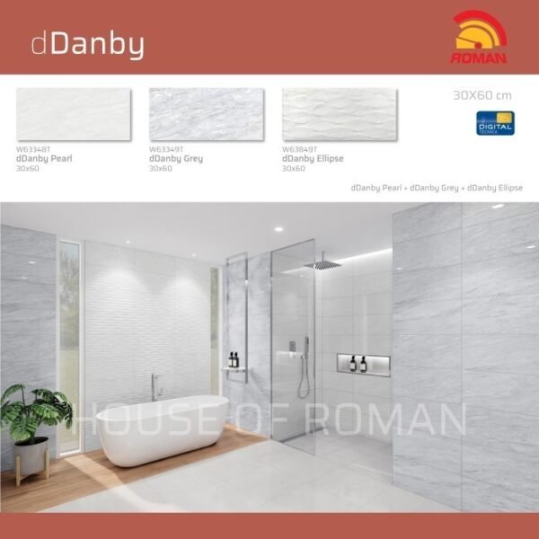 Termurah ROMAN KERAMIK dDanby Grey 30x60T W63349T - Image 4