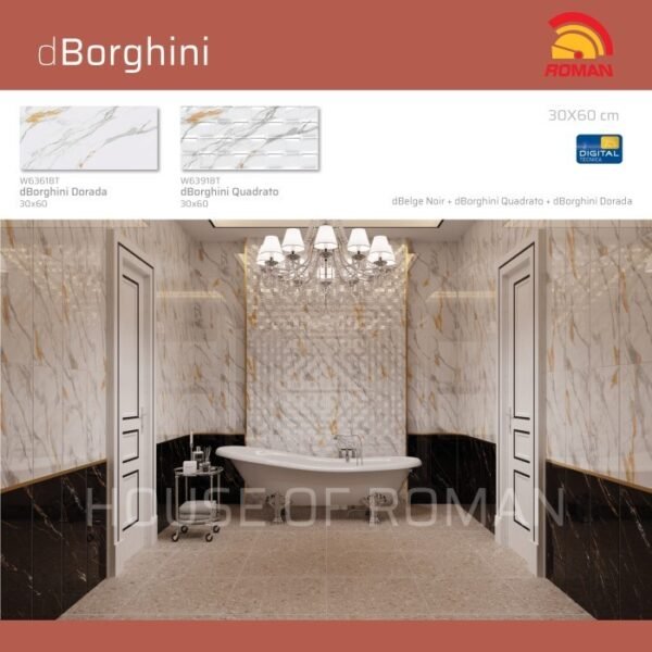 Termurah ROMAN KERAMIK dBorghini Quadrato 30x60T W63918T - Image 4