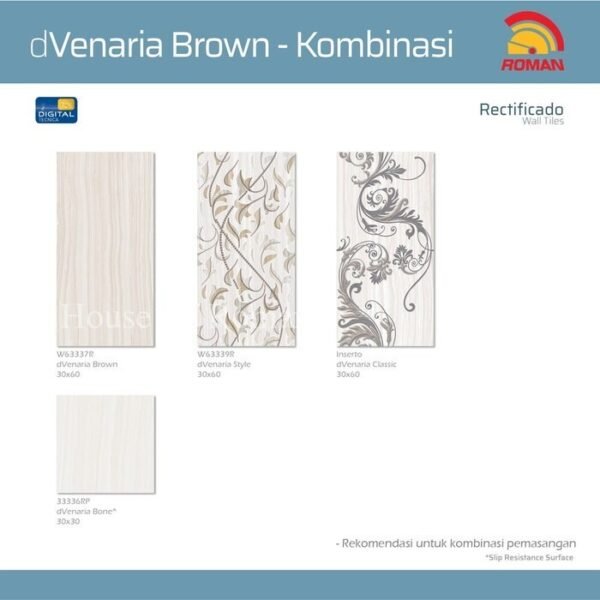 TERMURAH ROMAN KERAMIK DVENARIA BROWN 30 X 60R W63337R GOL C - Image 2