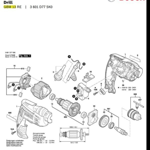 TERMURAH 2610391290 BOSCH CARBON BRUSH GBM 13 RE/ GBM 6 / GSB 10/13/16 - Image 3