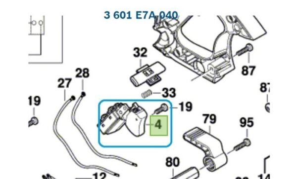 TERMURAH 1619P01115 BOSCH SWITCH GKS 235 / SPARE PART BOSCH