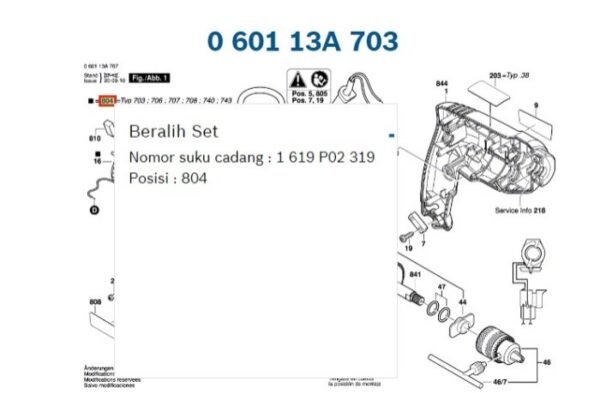 TERMURAH 1619P09696 BOSCH SWITCH GBM 350 RE BOSCH ORIGINAL - Image 2