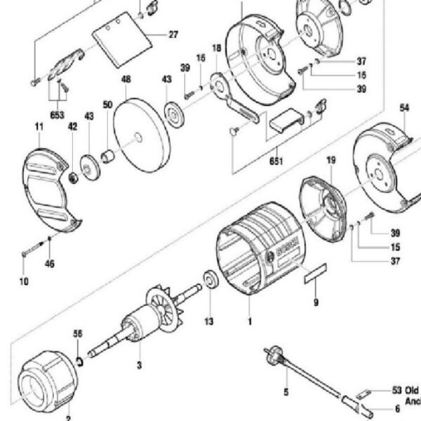 TERMURAH 1619PB1468 BOSCH FIELD STATOR GBG 35-15 / SPARE PART - Image 2