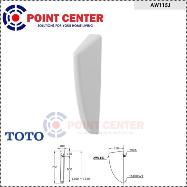 TERMURAH TOTO AW115J PARTITION URINAL / PARTISI URINAL