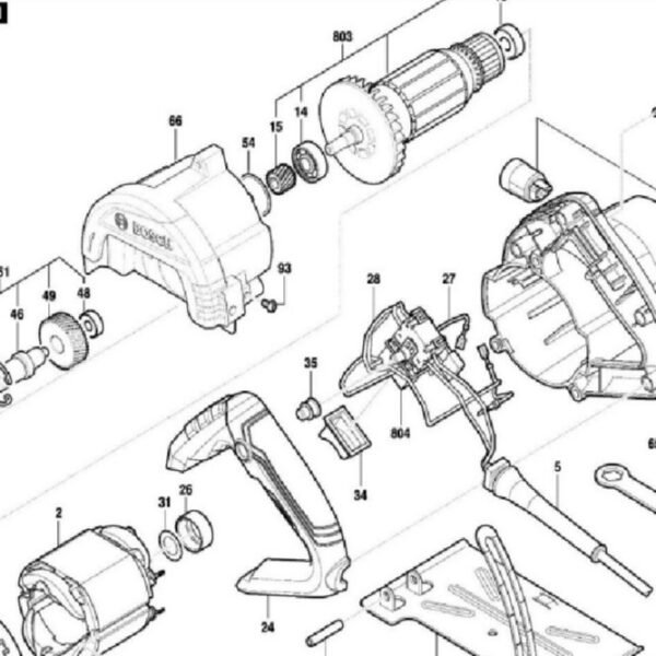 TERMURAH 1619PB5912 BOSCH ARMATURE GDC 140 / SPARE PART BOSCH - Image 2