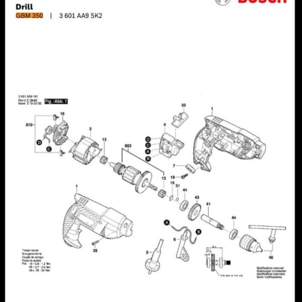 TERMURAH 1619P20086 BOSCH CARBON BRUSH GBM 350 SPARE PART - Image 4