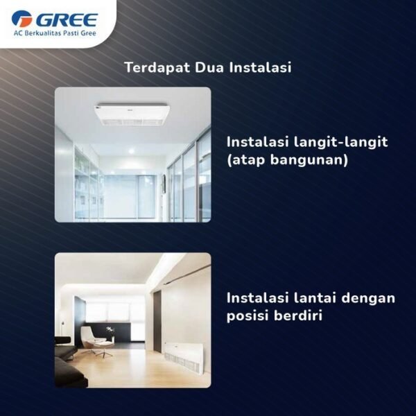 TERMURAH GREE 3 PK GU71ZD/A-K U-MATCH FLOOR CEILING - Image 4