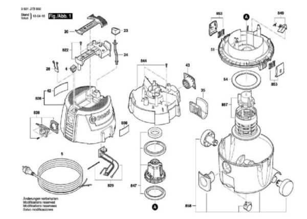 TERMURAH 1600A000LH BOSCH SWITCH GAS 20 L SFC / SPARE PART - Image 2