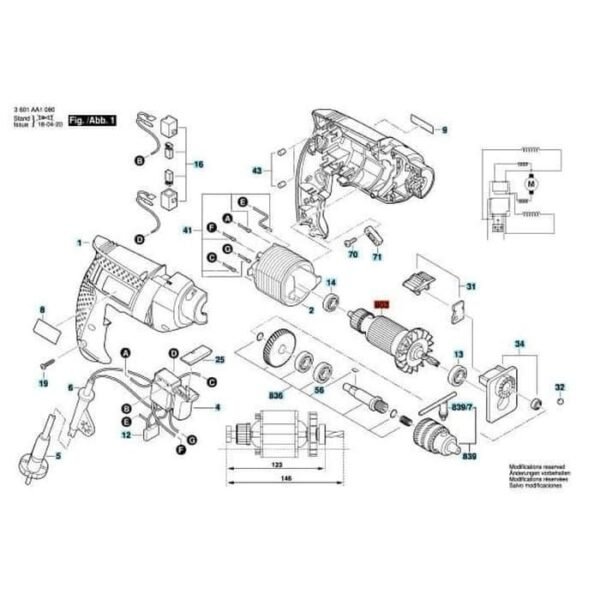 TERMURAH 1619PA1407 BOSCH CARBON BRUSH GSB 550 SPARE PART - Image 3