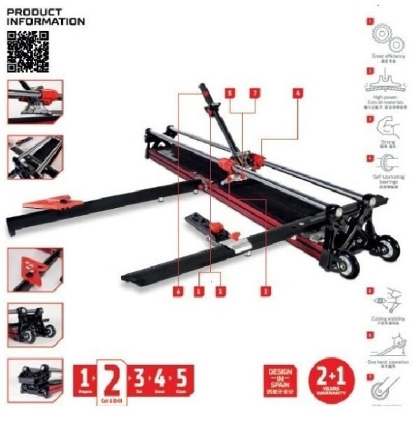 TERMURAH 17995 RUBI TILE CUTTER KING-850 PEMOTONG UBIN BESAR