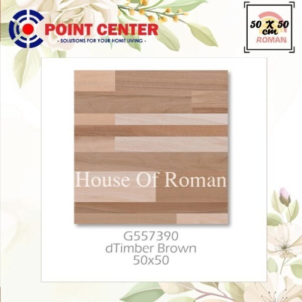 TERMURAH ROMAN KERAMIK 50 X 50 G557390 DTIMBER BROWN GOL A