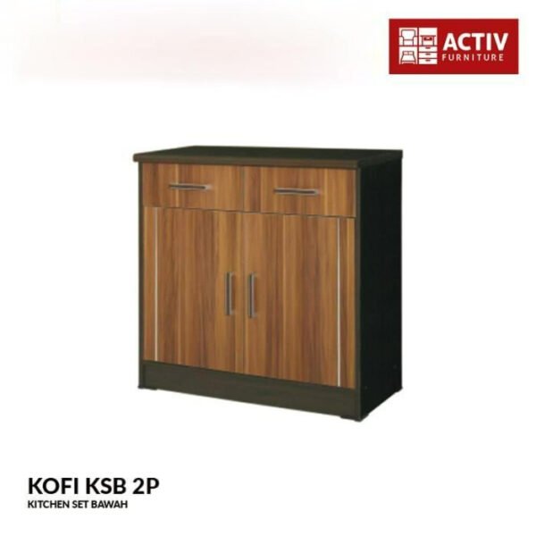 TERMURAH ACTIV FURNITURE KOFI KSB 2P LEMARI DAPUR BAWAH 2 PINTU