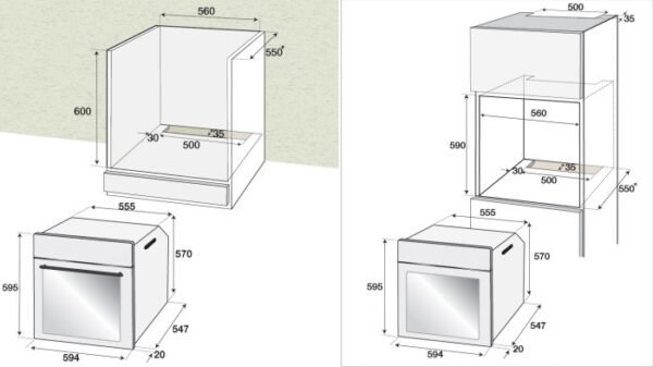 TERMURAH BEKO BIGT22102X BUILT IN OVEN GAS TANAM - Image 3