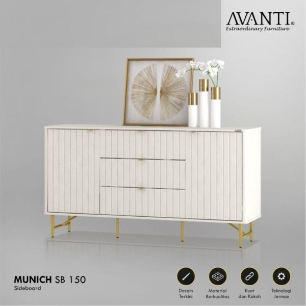 TERMURAH ACTIV FURNITUR AVANTI MUNICH SB 150 NAKAS MEJA SAMPING MODERN