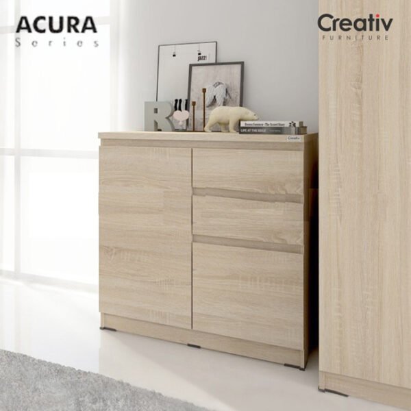 TERMURAH ACTIV FURNITURE ACURA SB 80 X 80 CM NAKAS LEMARI MEJA SAMPING - Image 4