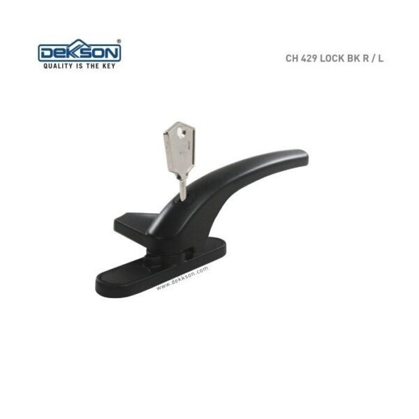 TERMURAH DEKKSON CH 429 LOCK L/H BK Casement Handle Kunci Jendela