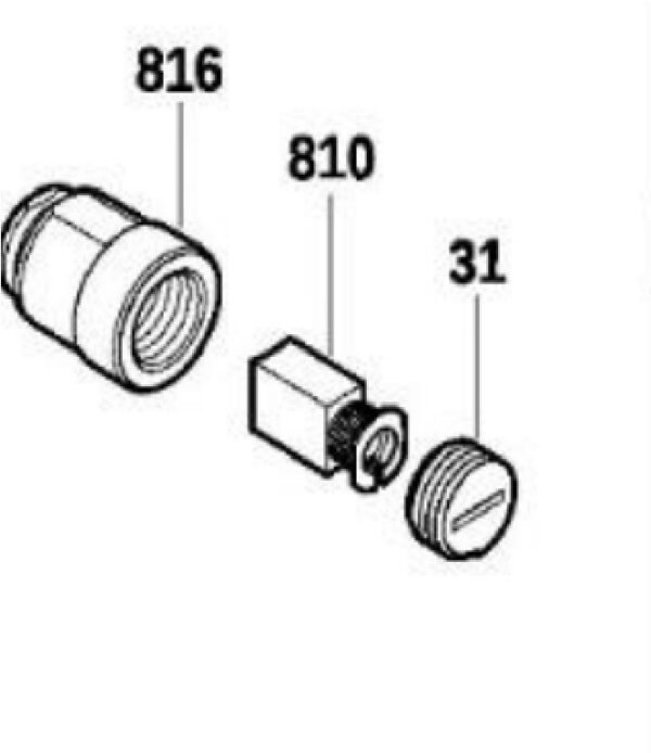 TERMURAH 1619PB3047 BOSCH CARBON BRUSH GKF 550 / SPARE PART