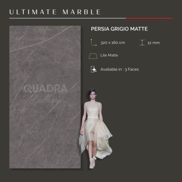 QUADRA GRANIT 320 X 160 BIG SIZE / BIG SLAP PERSIA GRIGIO MATTE