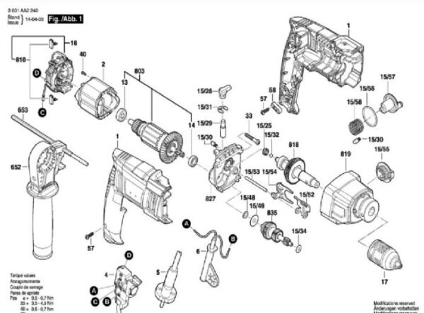 TERMURAH 2609199451 BOSCH ARMATURE GSB 20-2 RE / SPARE PART BOSCH - Image 3