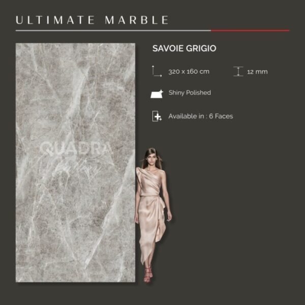 QUADRA GRANIT 320 X 160 BIG SIZE / BIG SLAP SAVIOE GRIGIO