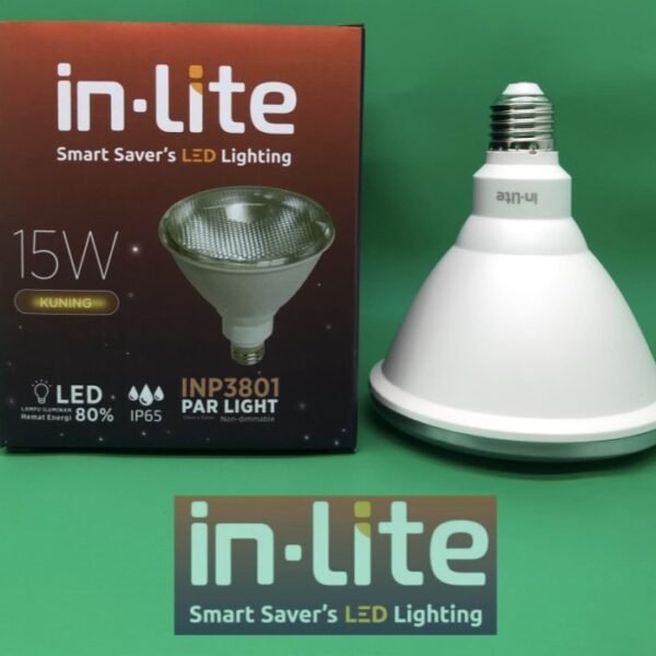 TERMURAH LED PAR38 INLITE SPOTLIGHT 15W 15 WATT KUNING - Image 3