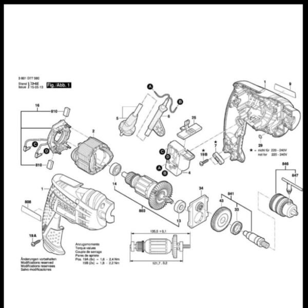 TERMURAH 2610391290 BOSCH CARBON BRUSH GBM 13 RE/ GBM 6 / GSB 10/13/16 - Image 2