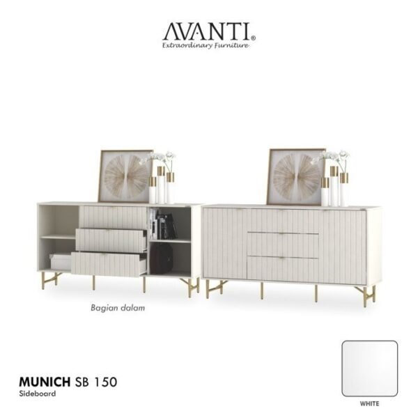 TERMURAH ACTIV FURNITUR AVANTI MUNICH SB 150 NAKAS MEJA SAMPING MODERN - Image 3