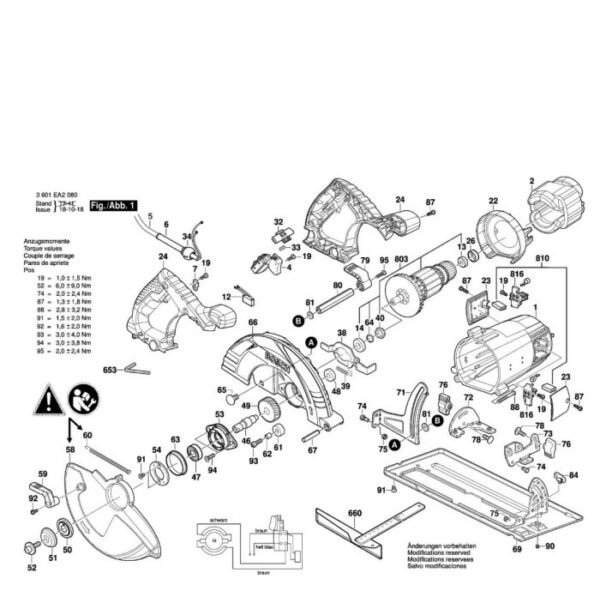 TERMURAH 1619P08335 BOSCH FIELD STATOR GKS 235 TURBO / SPARE PART - Image 3