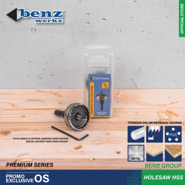 TERMURAH MATA BOR HOLESAW HSS 65MM / MATA BOR PLONG KAYU, BESI BY BENZ - Image 2