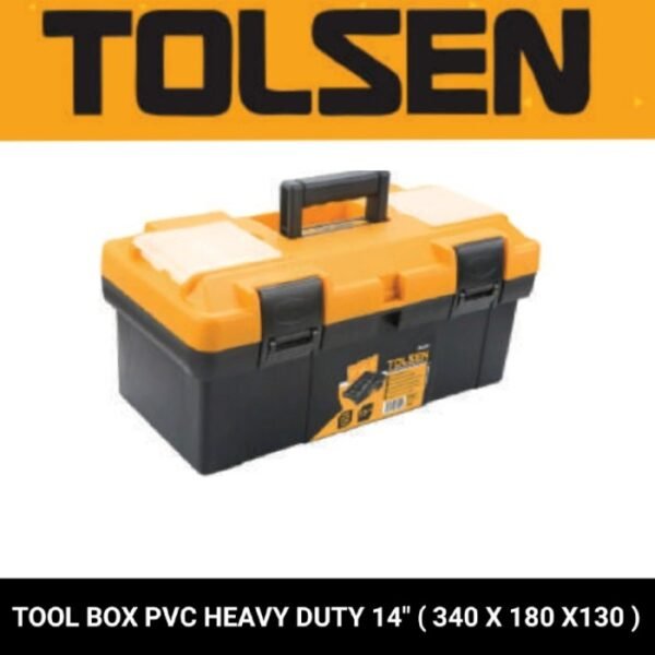 TERMURAH  KOTAK PERKAKAS TOLSEN TOOL BOX PVC 340 X 180 X130 MM 80190