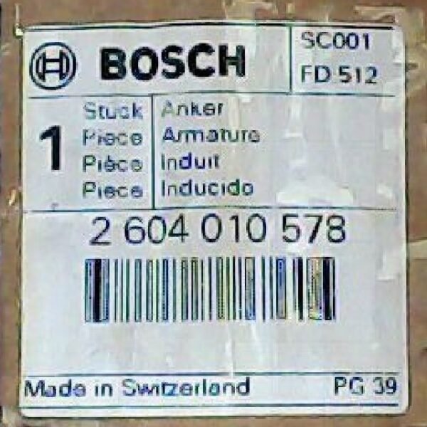 TERMURAH 2604010578 BOSCH ARMATURE GST 80PB/PBE / SPARE PART BOSCH - Image 2