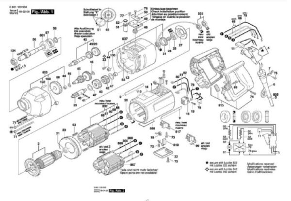 TERMURAH 1607200075 BOSCH SWITCH GBM 16-2 RE, GBM 23-2 E / SPARE PART - Image 3