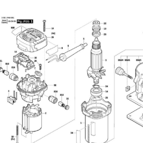 TERMURAH 1619PB3047 BOSCH CARBON BRUSH GKF 550 / SPARE PART - Image 2