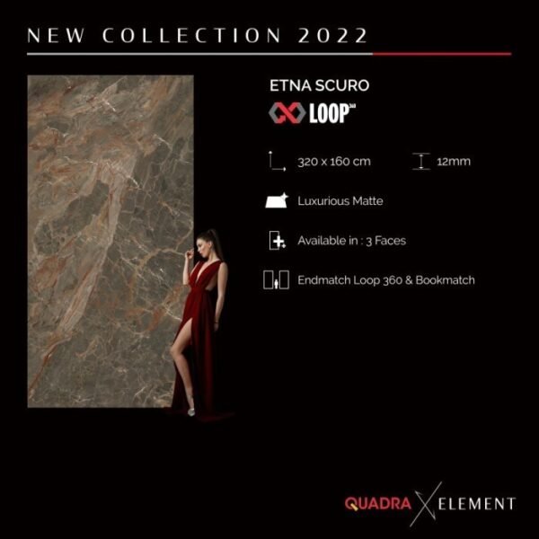 QUADRA GRANIT 320 X 160 BIG SIZE / BIG SLAP ETNA SCURO