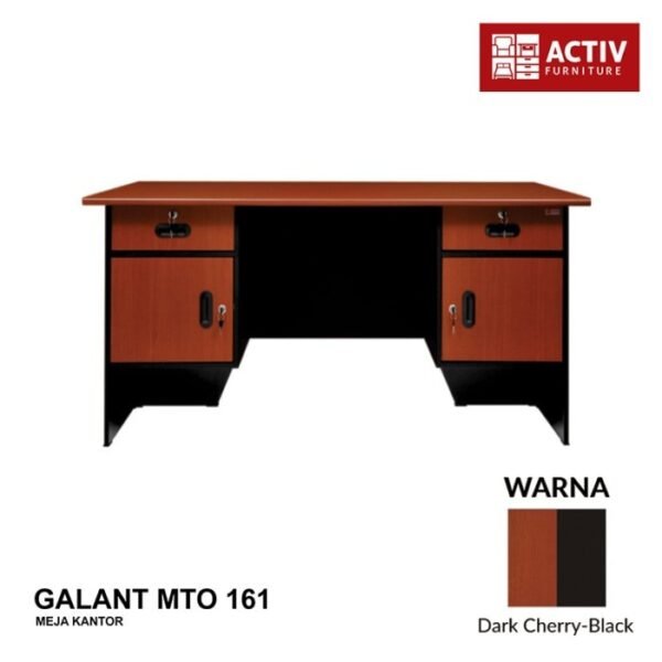 TERMURAH ACTIV FURNITUR GALANT MTO 161 MEJA KANTOR KERJA BELAJAR TULIS - Image 2