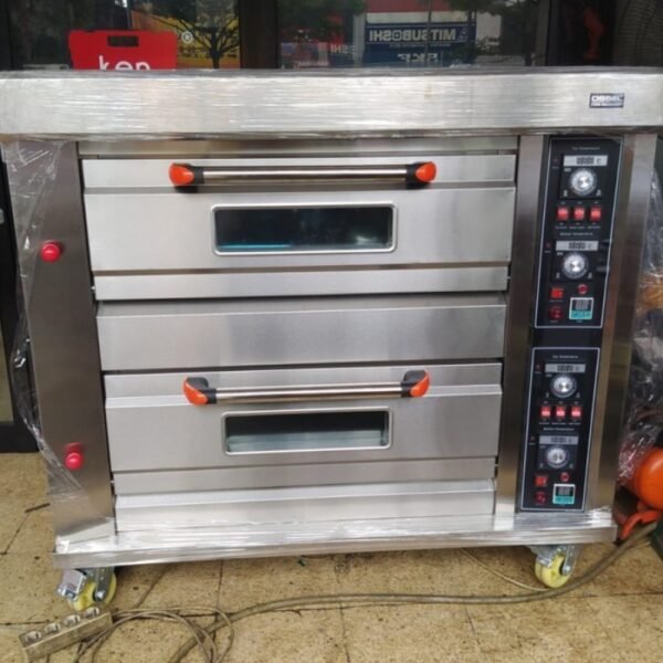 TERMURAH GAS DECK OVEN ROTI OSSEl 2 DECK 4 TRAYS GAS OVEN ROTI OS-40Q - Image 4