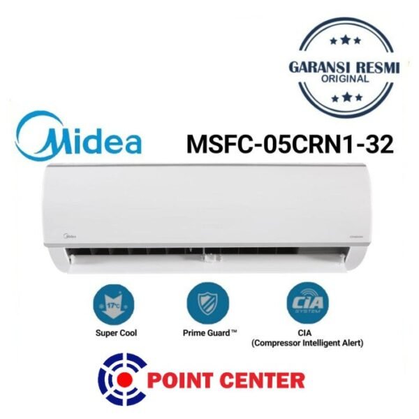 TERMURAH AC MIDEA STANDARD SERIES MSFC - 05 CRN1 1.5 PK 1 1/2 PK