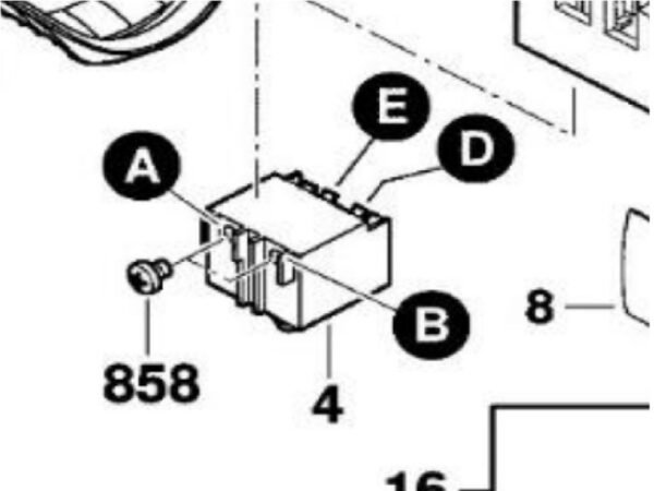 TERMURAH 160720031Y BOSCH SWITCH GWS 9-100 P / SPARE PART