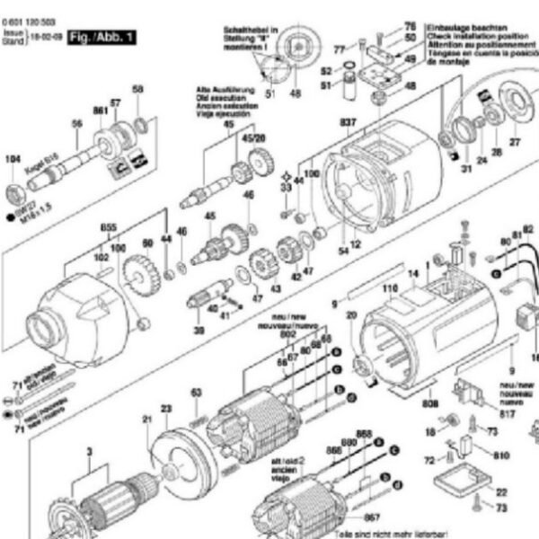 TERMURAH 1619P13609 BOSCH ARMATURE GBM 16-2 RE / SPARE PART BOSCH - Image 2